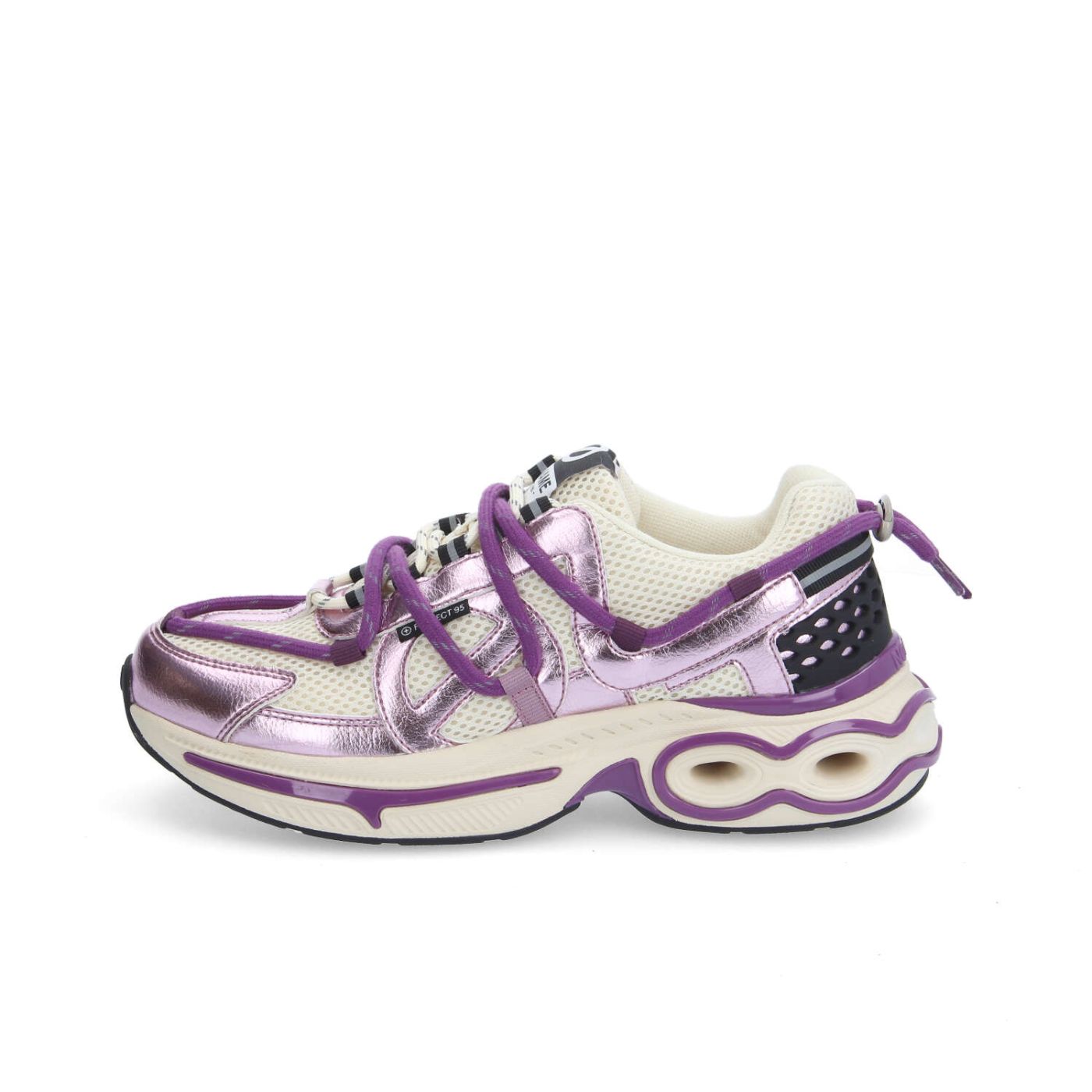 WILLO RUNNER W - MESH/METAL - BEIGE/LILLA